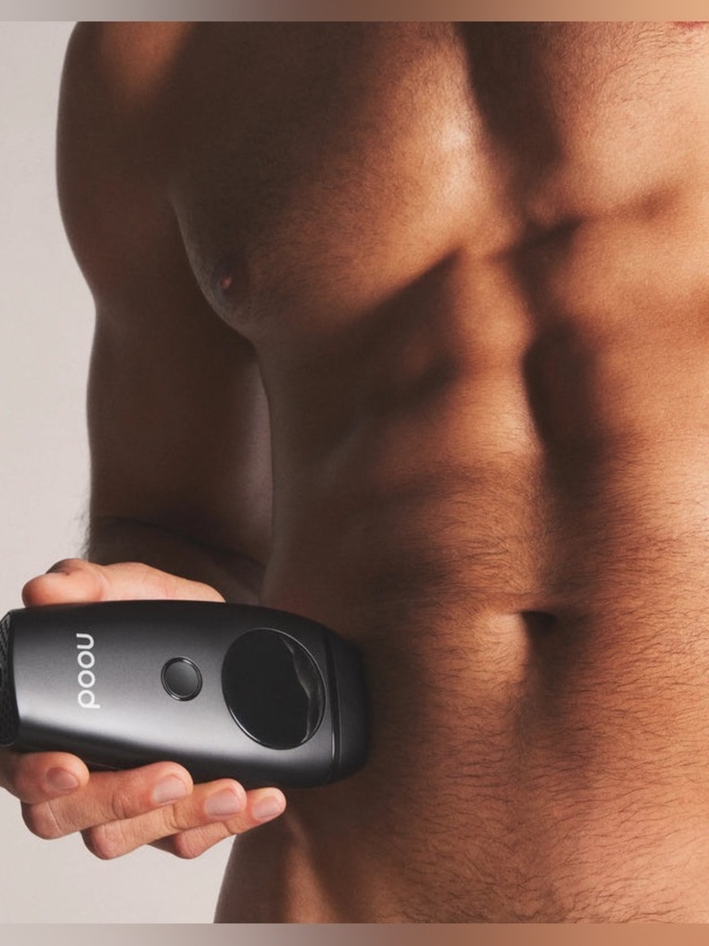 NOOD Black Handheld Hair Removal Device for Men Grooming